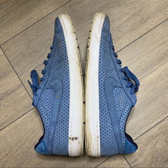 NIKE men’s blue suede Tennis Classic Ultra QS sneakers 12.5 ocean fog blue - Picture 8 of 13